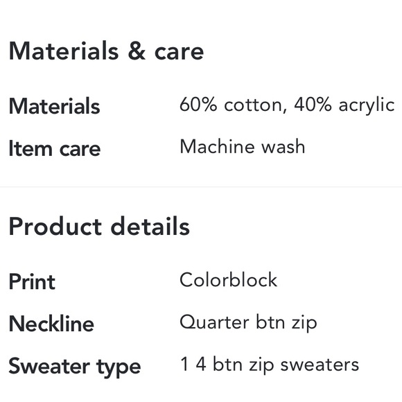 Commerce Jimmy Button Mock Neck Sweater 🫶 - Picture 2 of 9